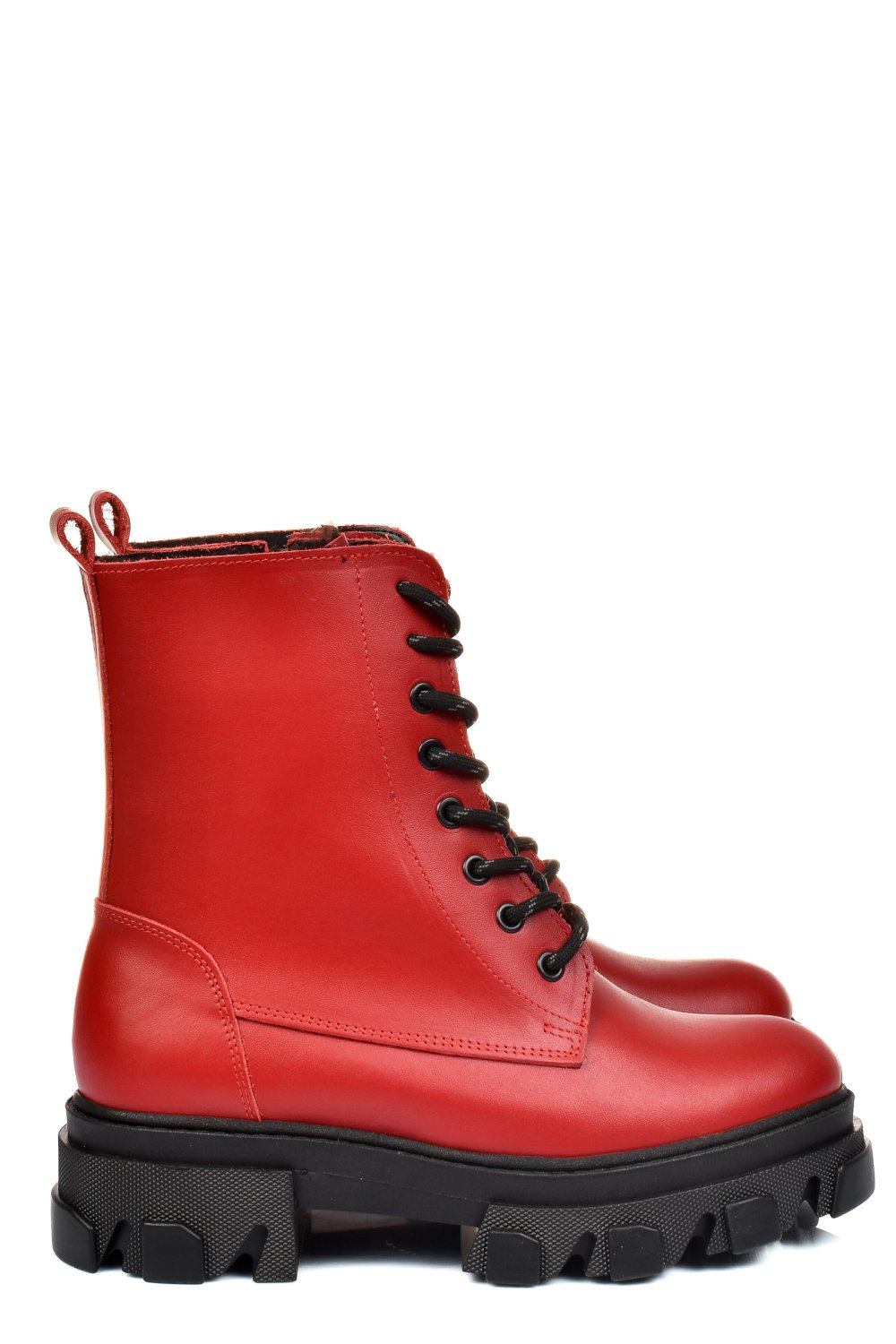 GHETE ROSII PIELE NATURALA 1S7724