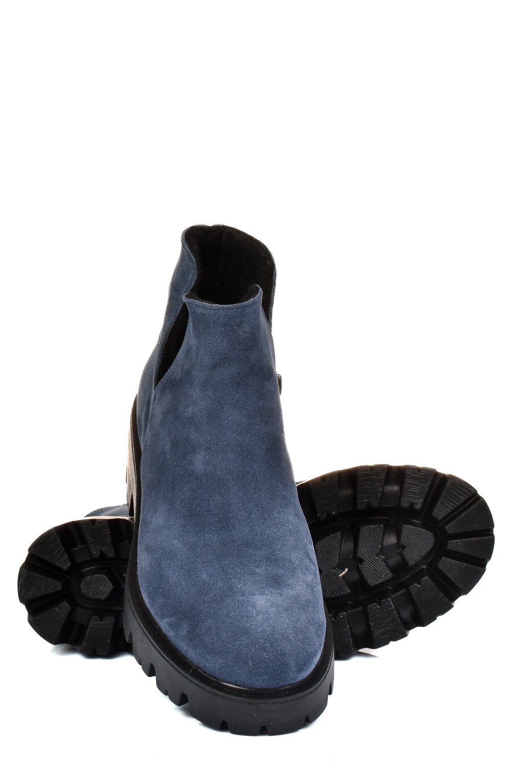 GHETE ALBASTRE PIELE NATURALA INTOARSA 0S7724