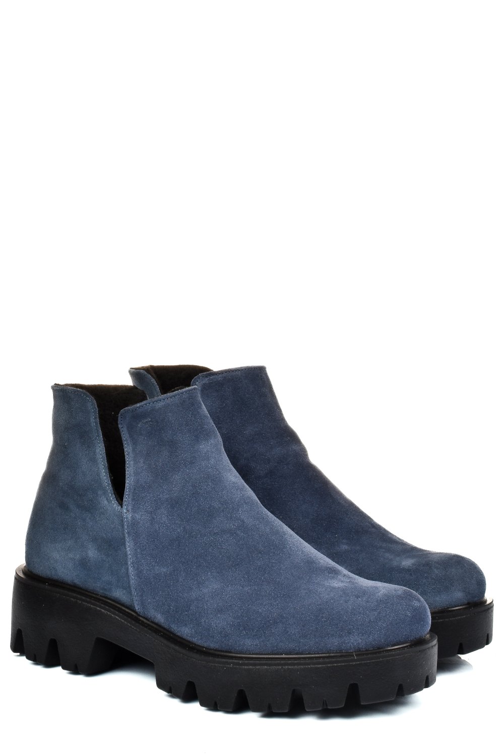 GHETE ALBASTRE PIELE NATURALA INTOARSA 0S7724