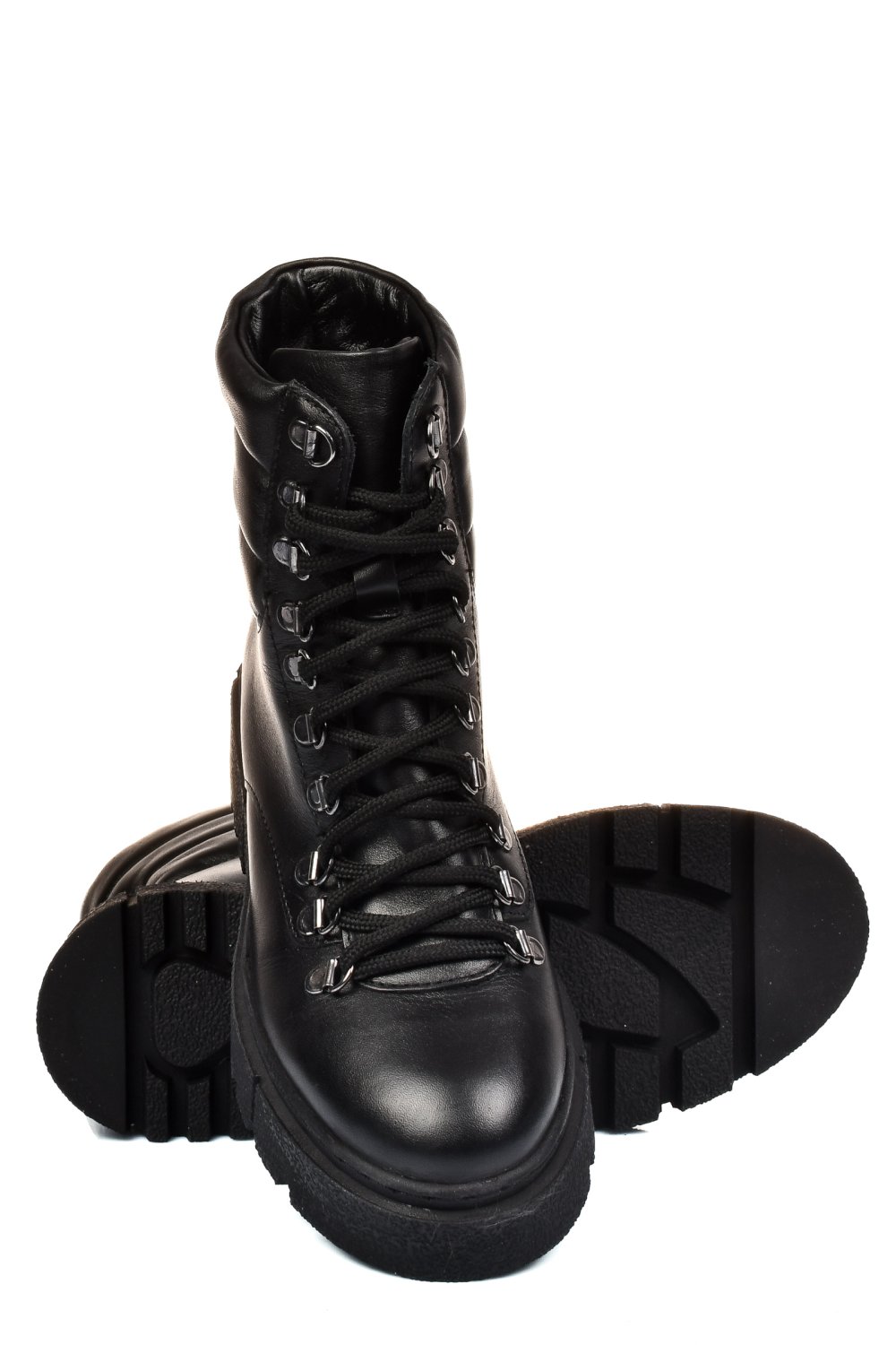 GHETE NEGRE PIELE NATURALA 4S7762