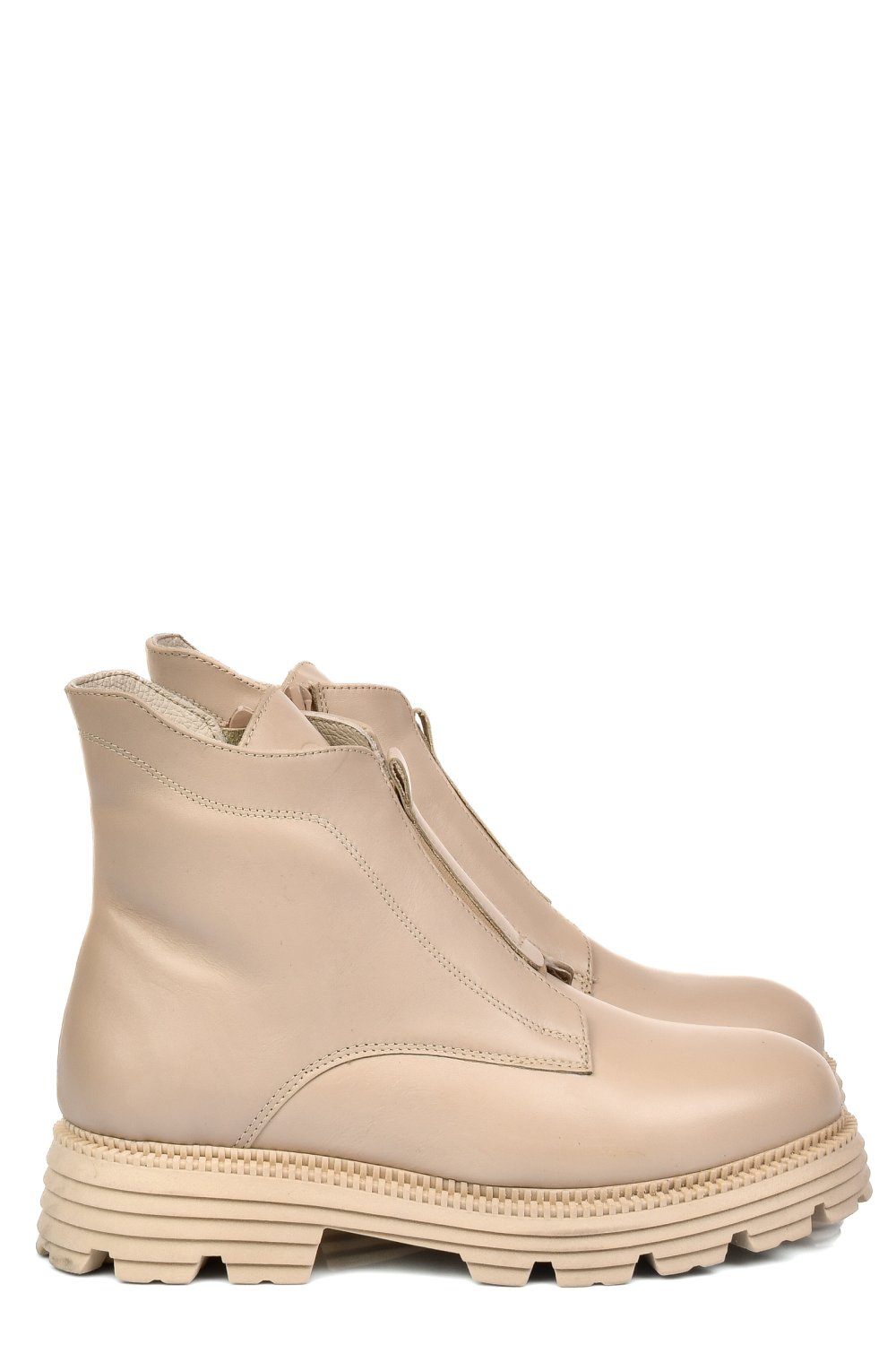 GHETE DAMA IMBLANITE PIELE NATURALA BEJ 4S7723