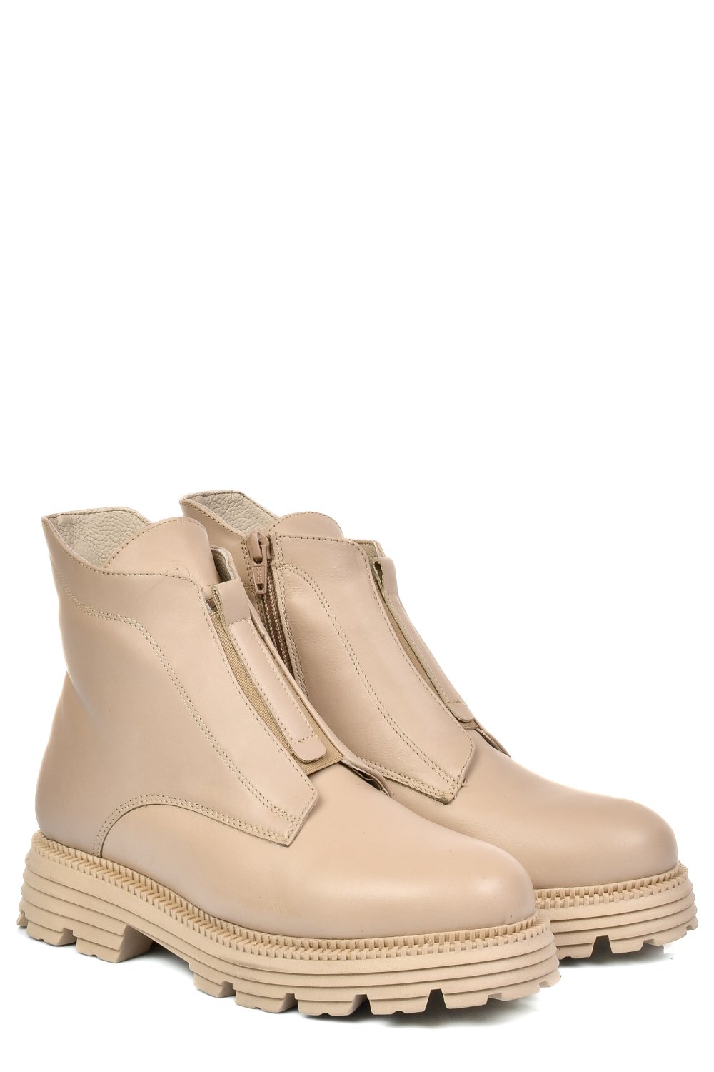 GHETE DAMA IMBLANITE PIELE NATURALA BEJ 4S7723