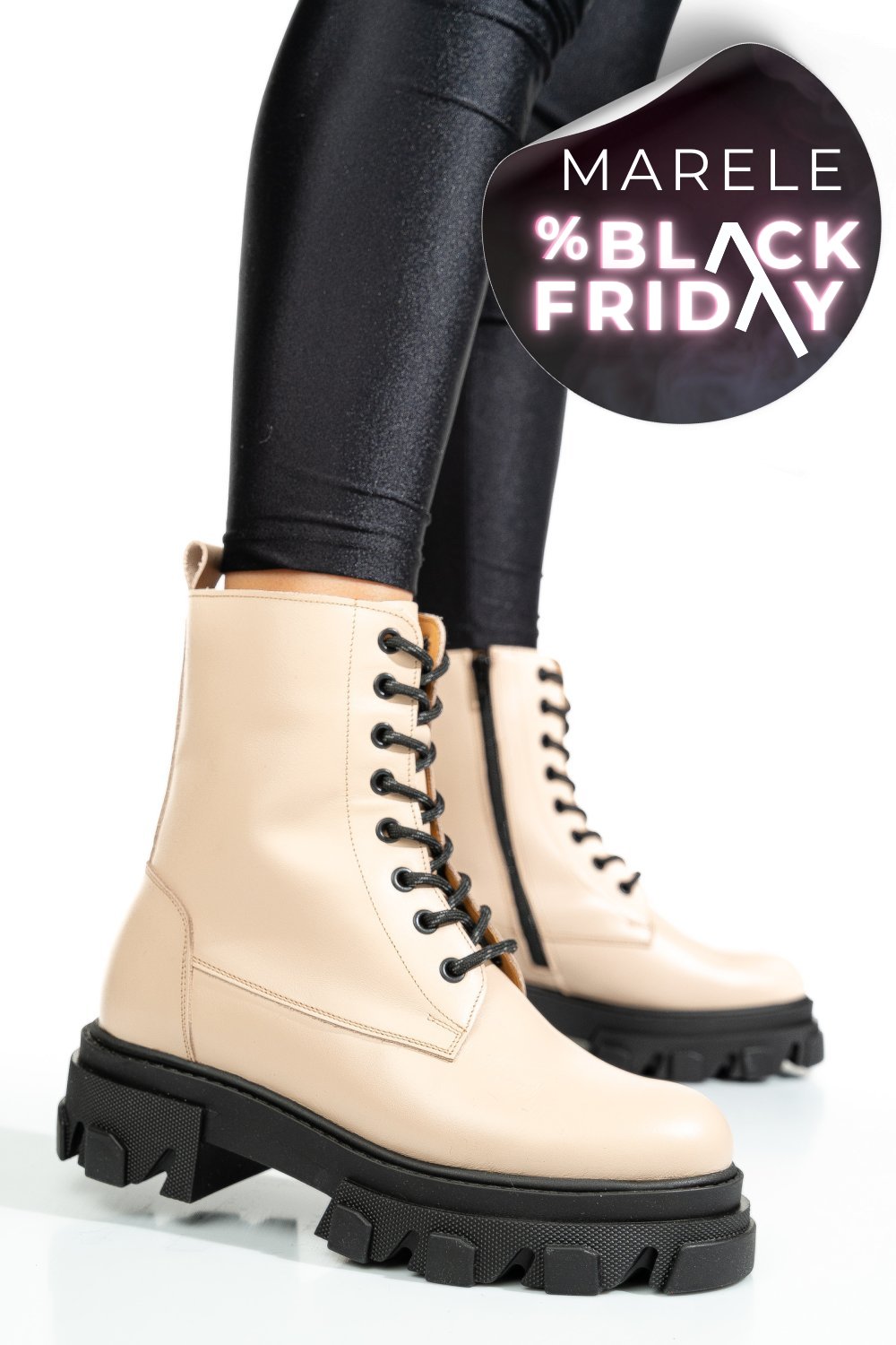 GHETE NUDE PIELE NATURALA 1S7751