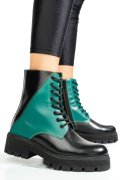 GHETE NEGRU VERDE PIELE NATURALA 1S7731