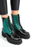 GHETE NEGRU VERDE PIELE NATURALA 1S7731