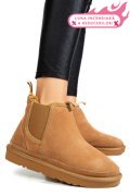 GHETE DAMA IMBLANITE PIELE NATURALA INTOARSA MARO 1S77208