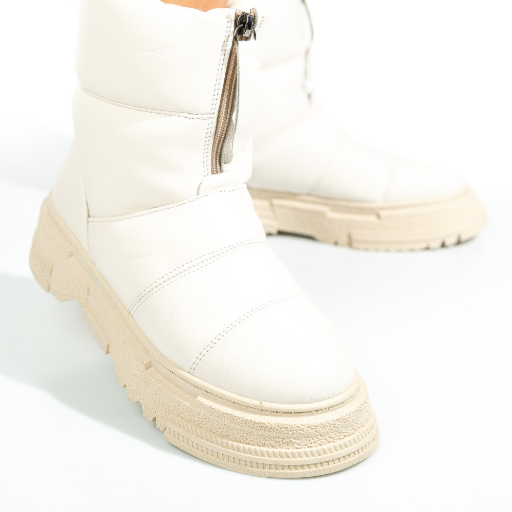 GHETE ALBE PIELE NATURALA APCK4005