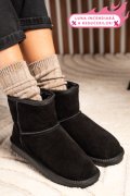CIZME NEGRE PIELE NATURALA INTOARSA 5SP854