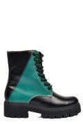 GHETE NEGRU VERDE PIELE NATURALA 1S7731