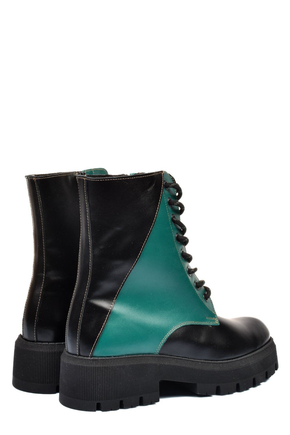 GHETE NEGRU VERDE PIELE NATURALA 1S7731