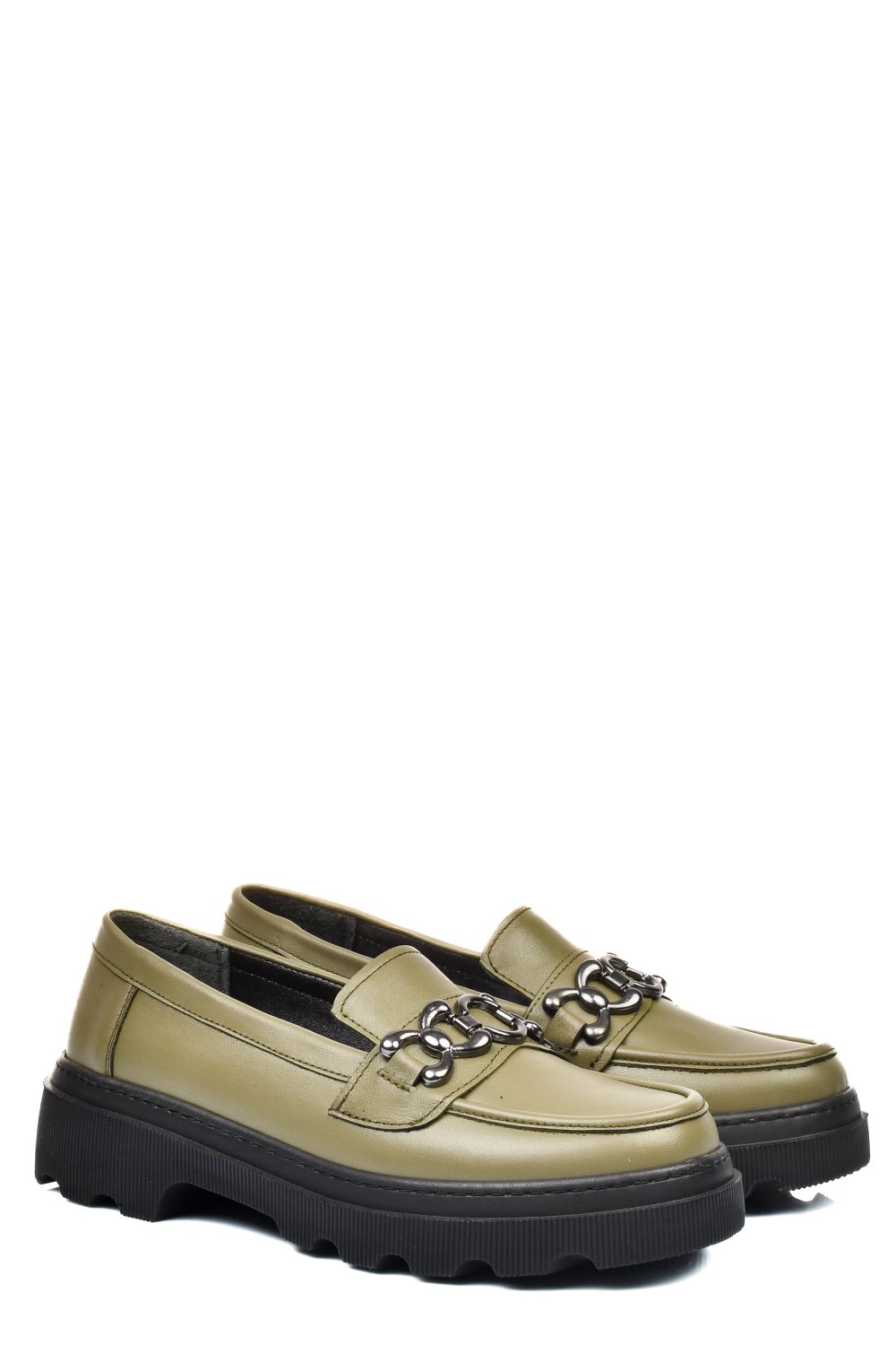 PANTOFI OLIVE PIELE NATURALA APCKD5402