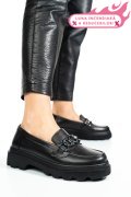 PANTOFI NEGRI PIELE NATURALA APCKD5402