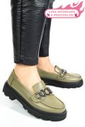 PANTOFI OLIVE PIELE NATURALA APCKD5402