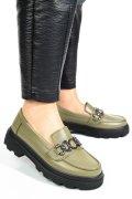 PANTOFI OLIVE PIELE NATURALA APCKD5402