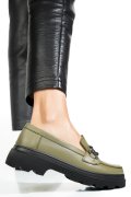 PANTOFI OLIVE PIELE NATURALA APCKD5402