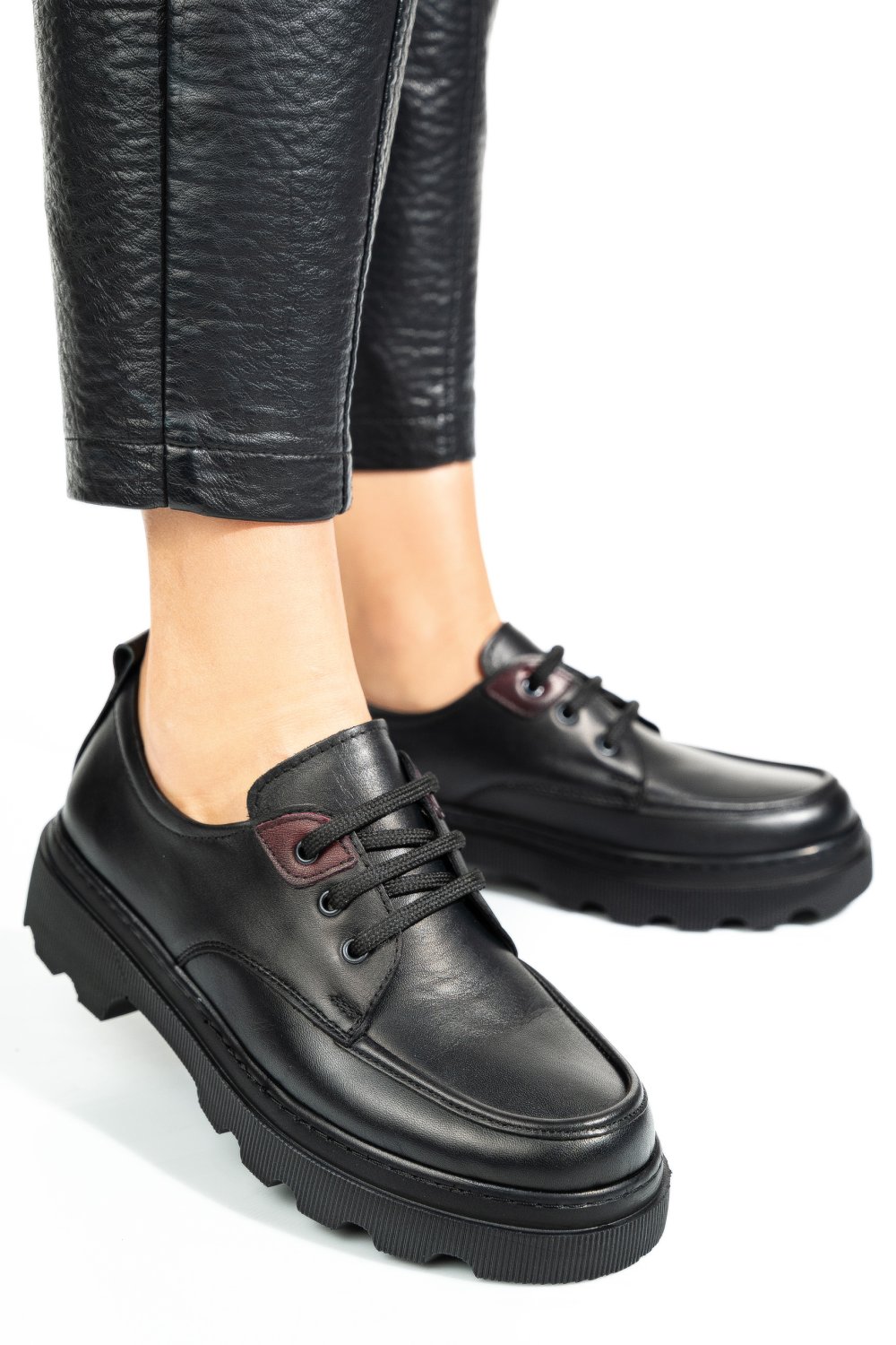 PANTOFI NEGRI PIELE NATURALA APCKD7465