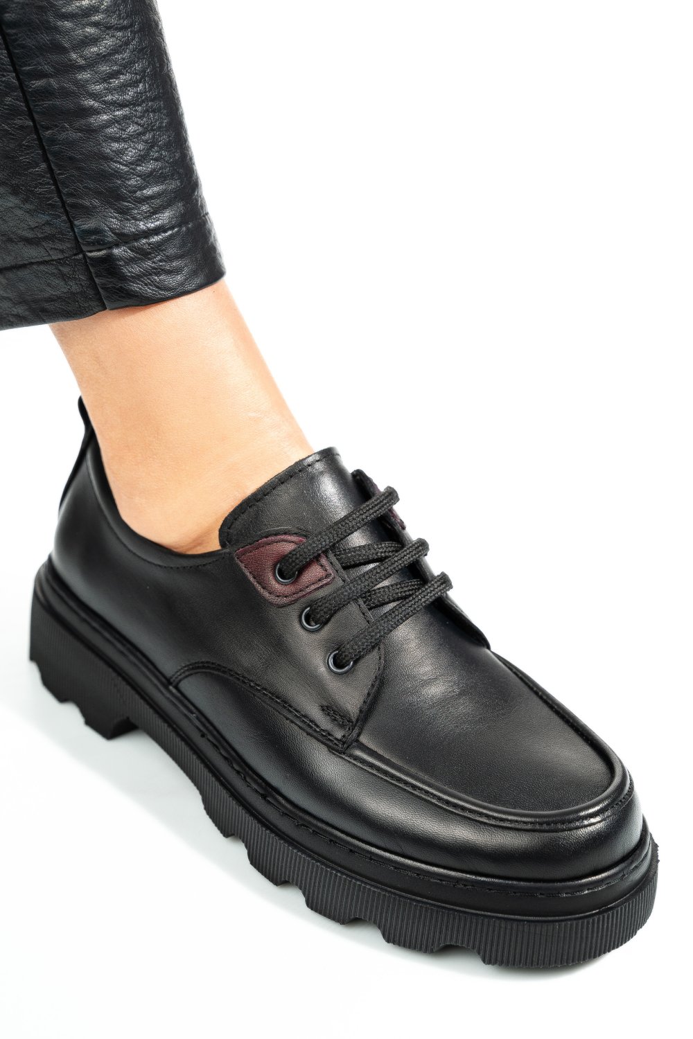 PANTOFI NEGRI PIELE NATURALA APCKD7465