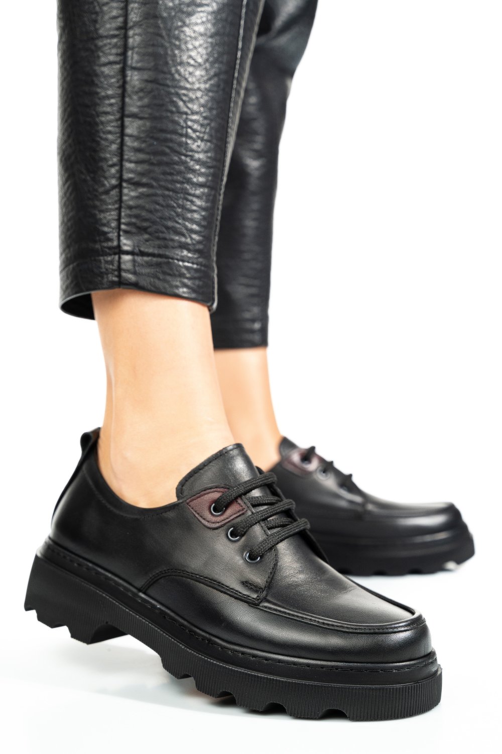 PANTOFI NEGRI PIELE NATURALA APCKD7465