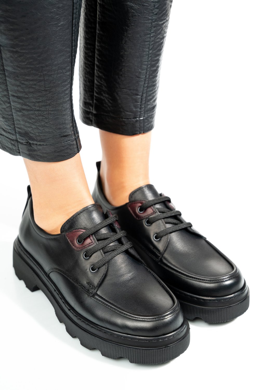 PANTOFI NEGRI PIELE NATURALA APCKD7465