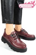 PANTOFI BORDO PIELE NATURALA APCKD7465