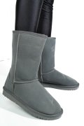 CIZME GRI PIELE NATURALA INTOARSA 5SP815