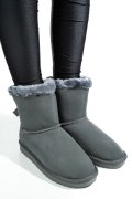 CIZME GRI PIELE NATURALA INTOARSA 8SP132