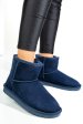 Cizme bleumarin piele naturala intoarsa 5sp854