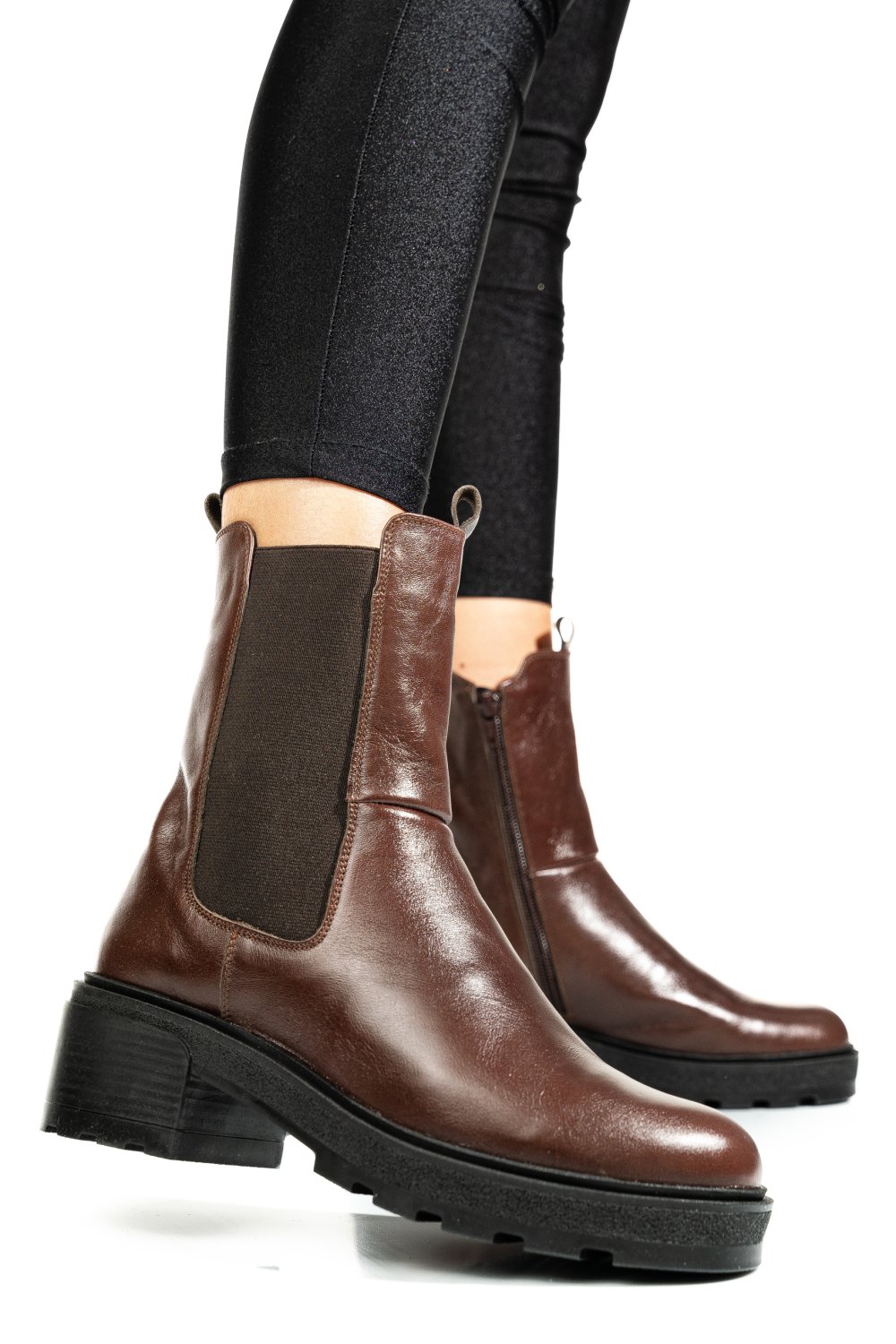 GHETE MARO INCHIS PIELE NATURALA 2S7724