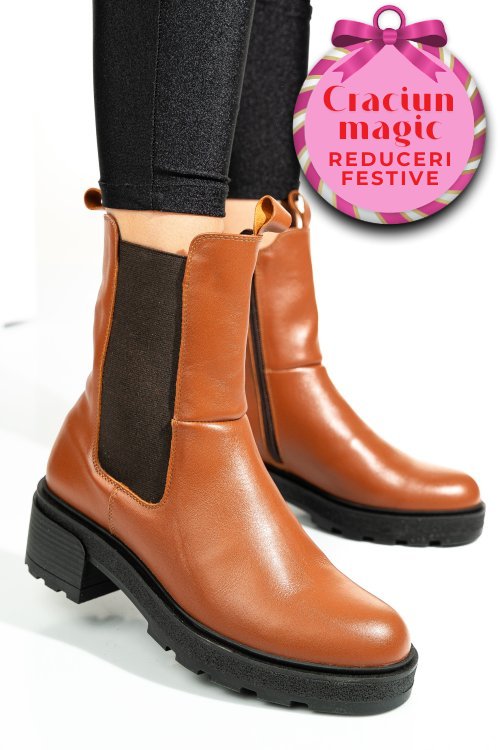Ghete maro  piele naturala 2s7724