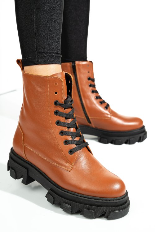 Ghete maro piele naturala 1s7724