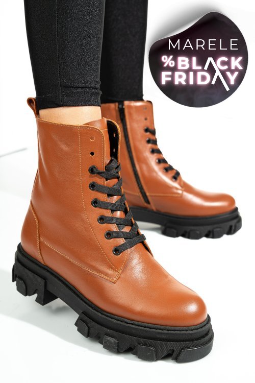 Ghete maro piele naturala 1s7724