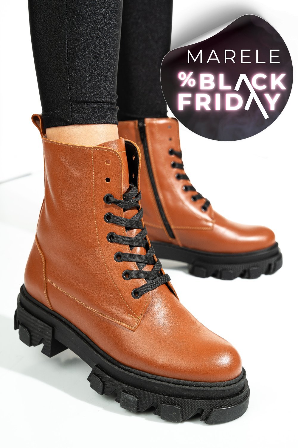 GHETE MARO PIELE NATURALA 1S7724