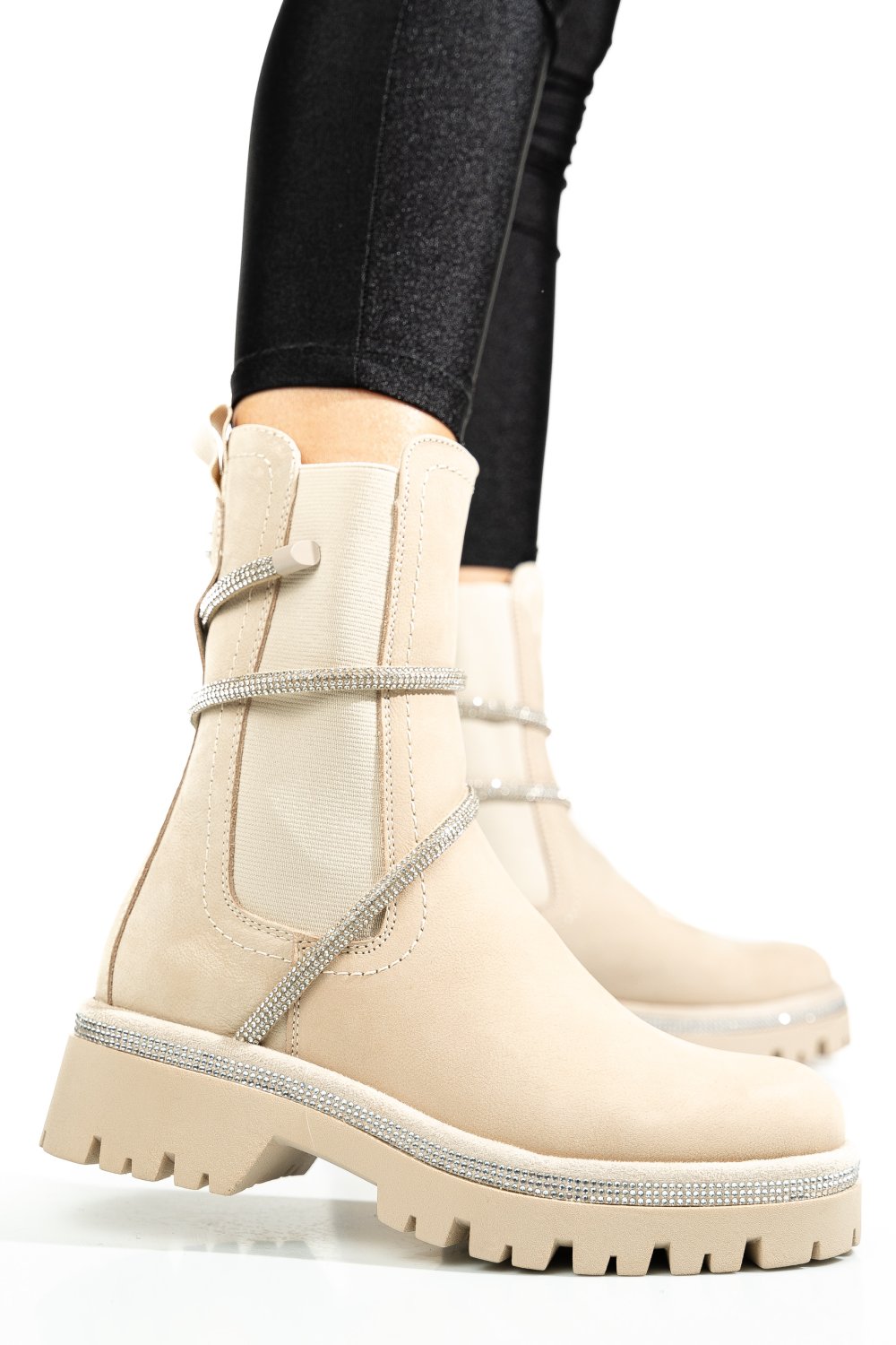GHETE BEJ PIELE NATURALA 0S779456