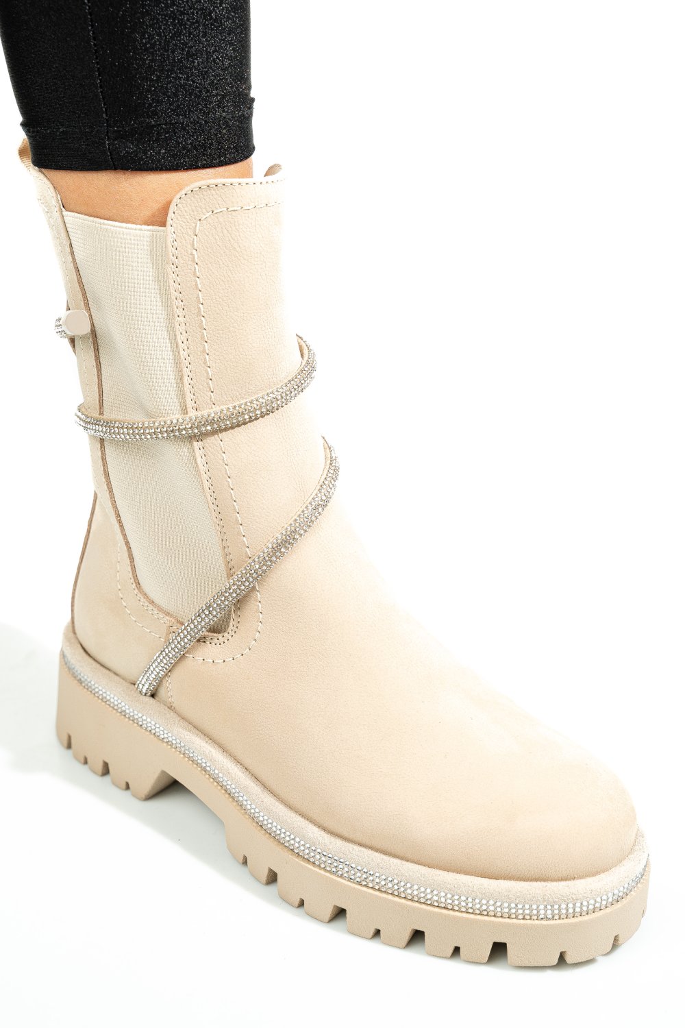 GHETE BEJ PIELE NATURALA 0S779456