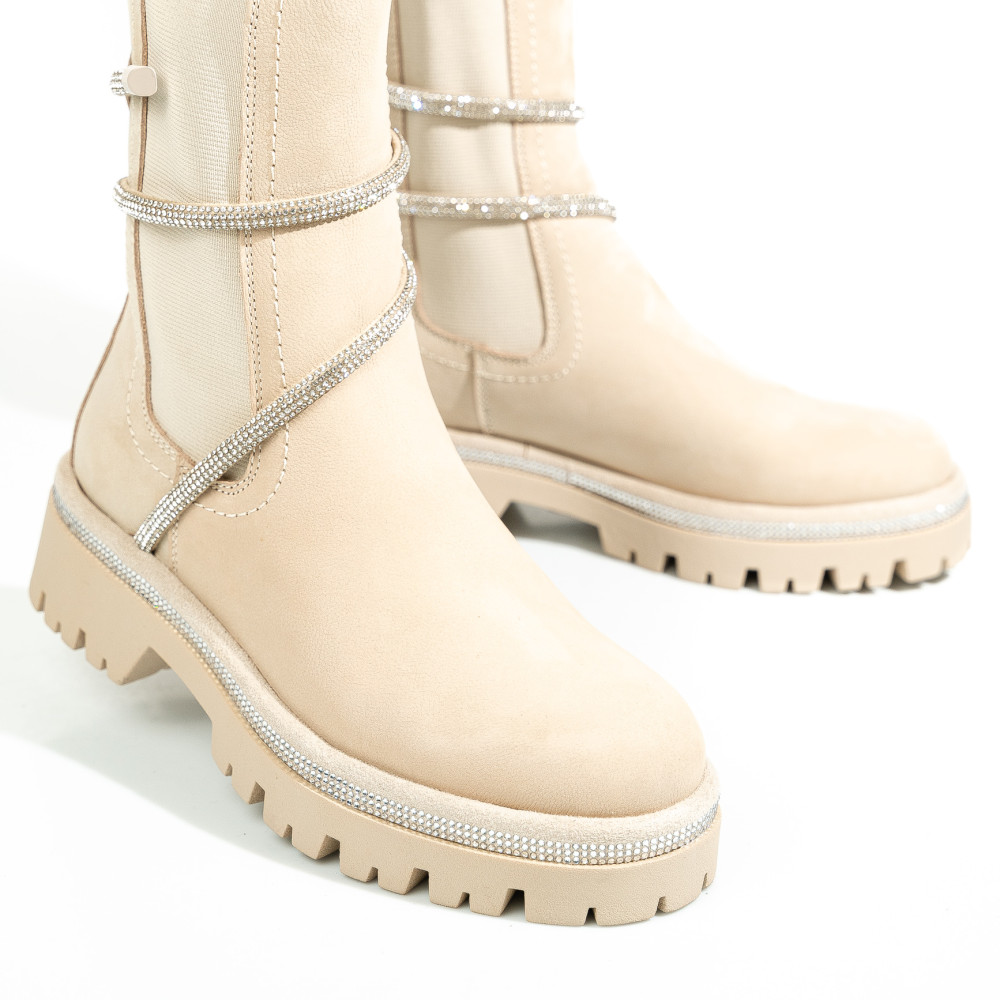 GHETE BEJ PIELE NATURALA 0S779456