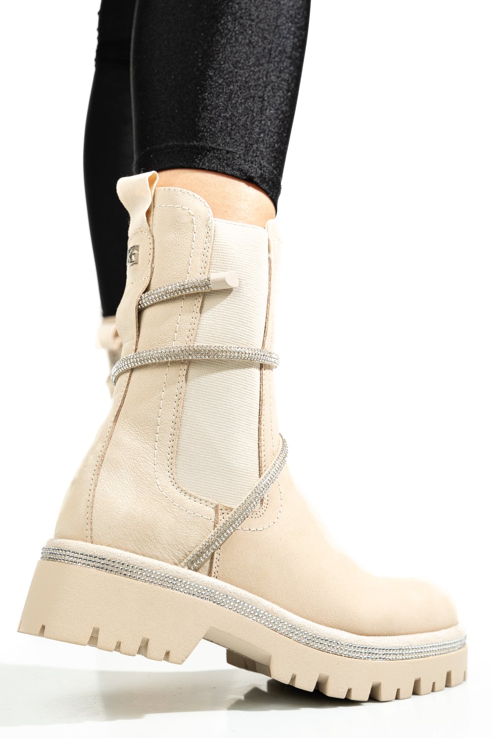 GHETE BEJ PIELE NATURALA 0S779456