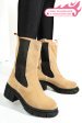 Ghete taupe piele naturala intoarsa 1s770603
