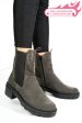 Ghete gri piele naturala intoarsa 2s7724