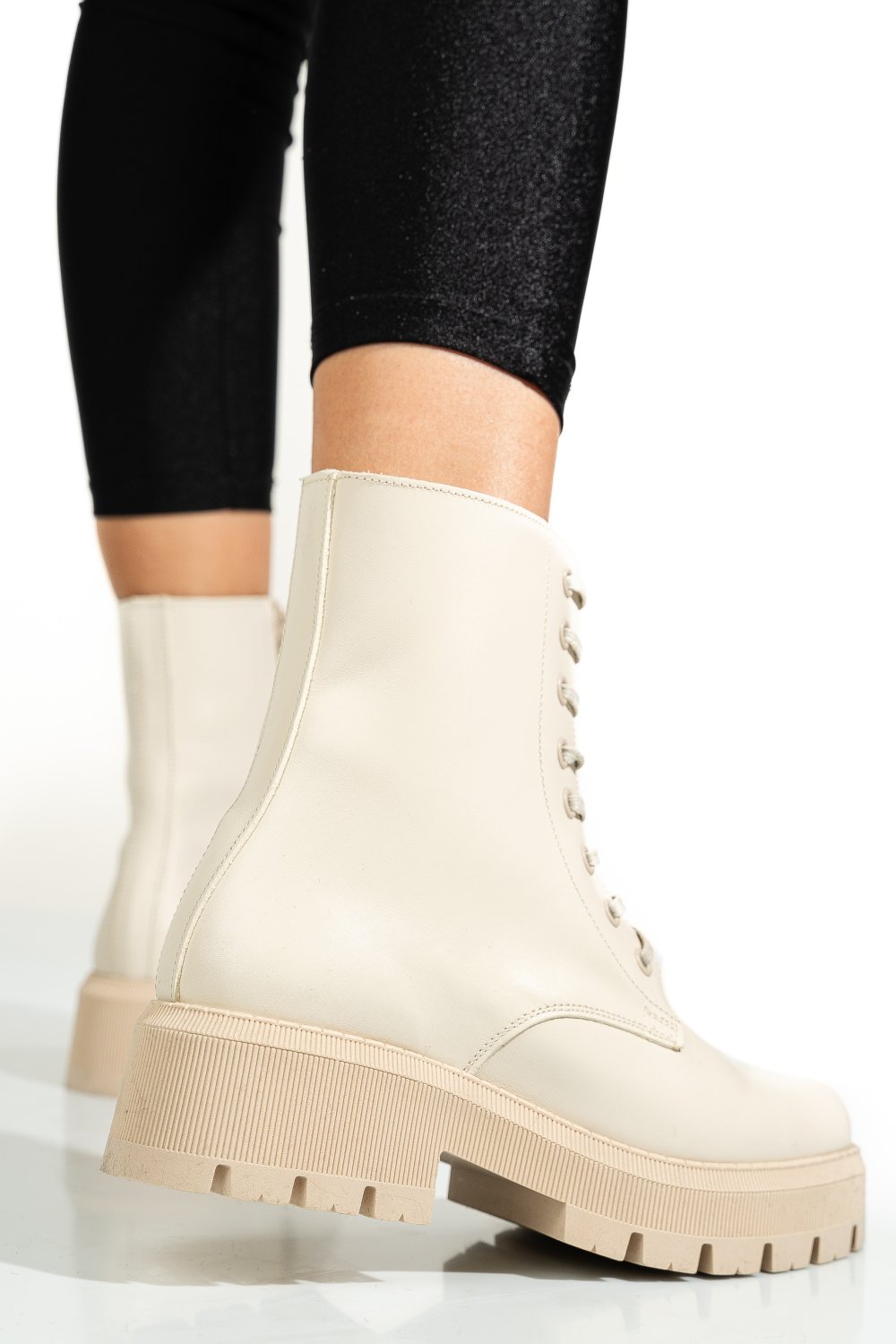 GHETE DAMA PIELE NATURALA CREM 1S7731