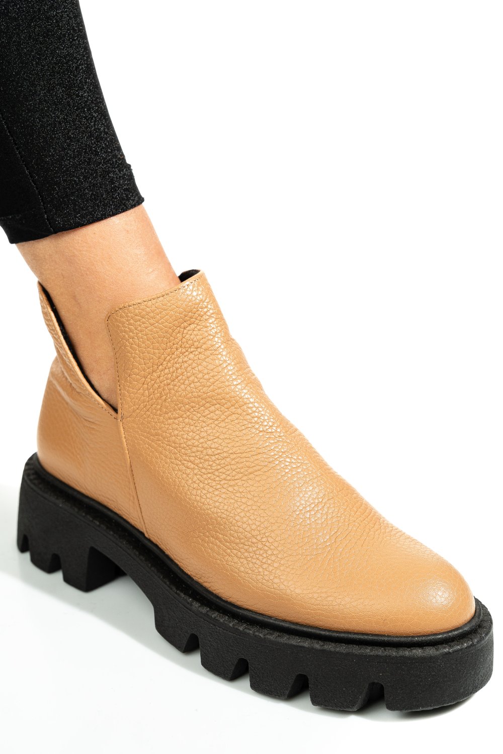GHETE CAMEL PIELE NATURALA 0S7724