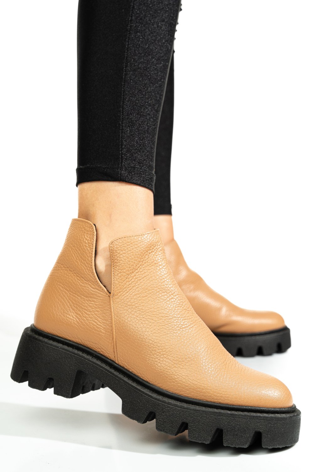 GHETE CAMEL PIELE NATURALA 0S7724