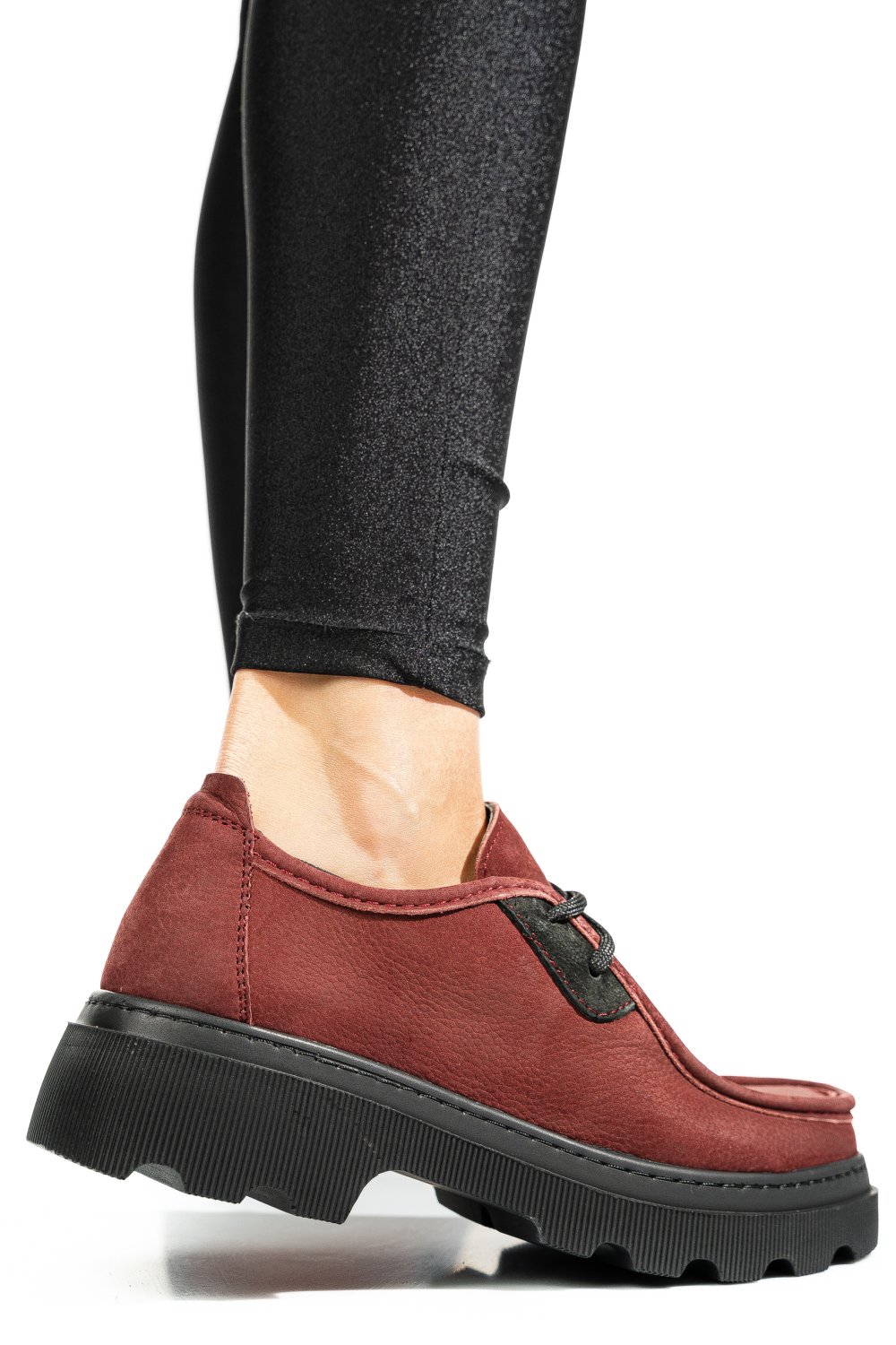 PANTOFI VISINII PIELE NATURALA NABUK APCKD-9524