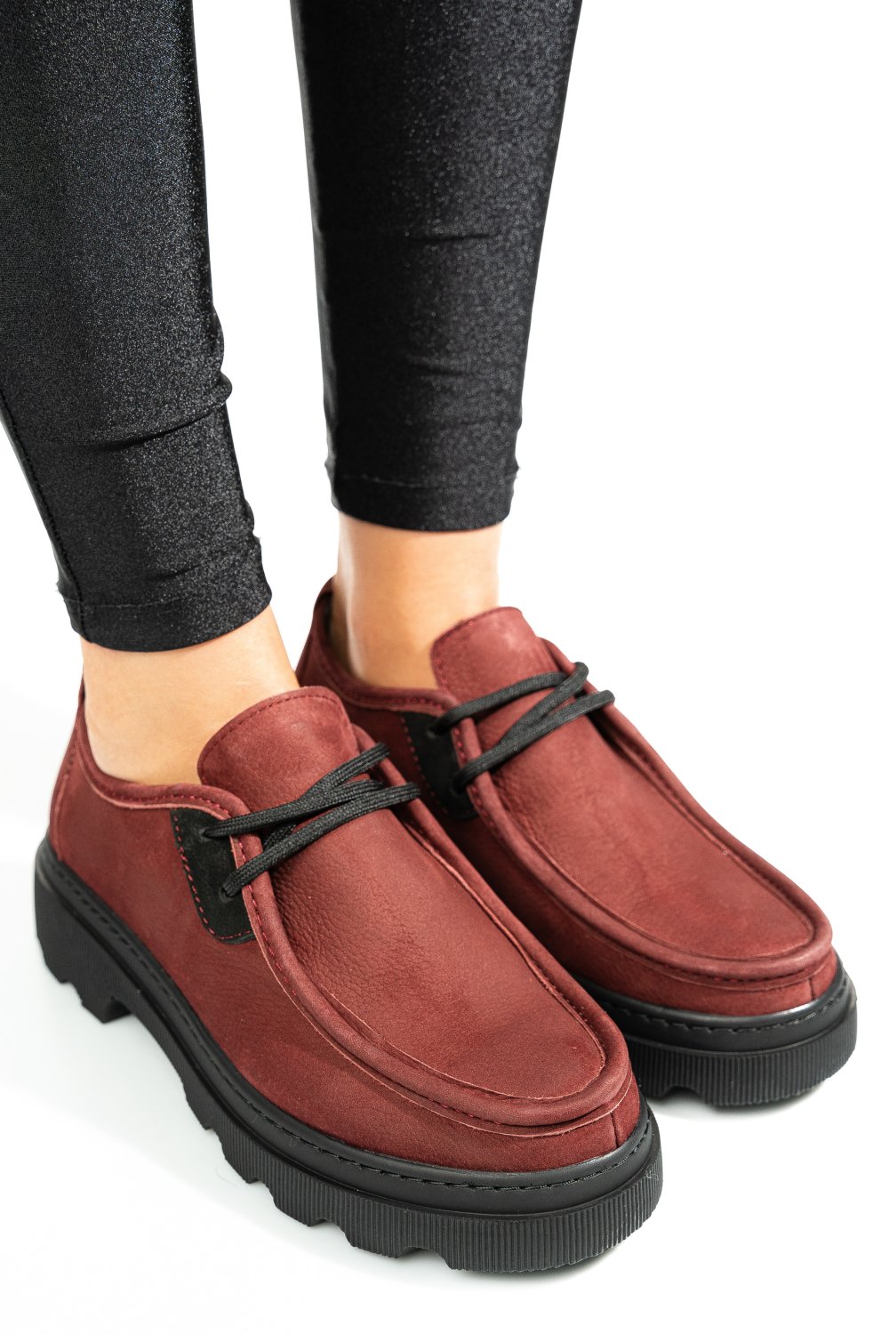 PANTOFI VISINII PIELE NATURALA NABUK APCKD-9524