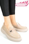 MOCASINI BEJ PIELE NATURALA 2S7751619NP