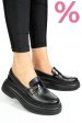 Mocasini negri piele naturala 2s7751619np