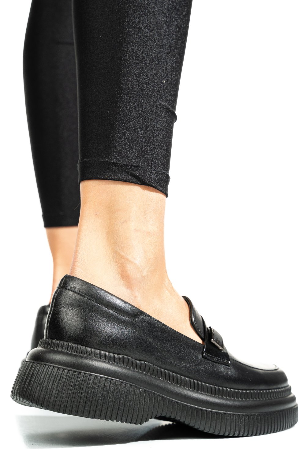 MOCASINI NEGRI PIELE NATURALA 2S7751619NP