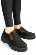 PANTOFI NEGRI PIELE NATURALA NABUK APCKD-9524