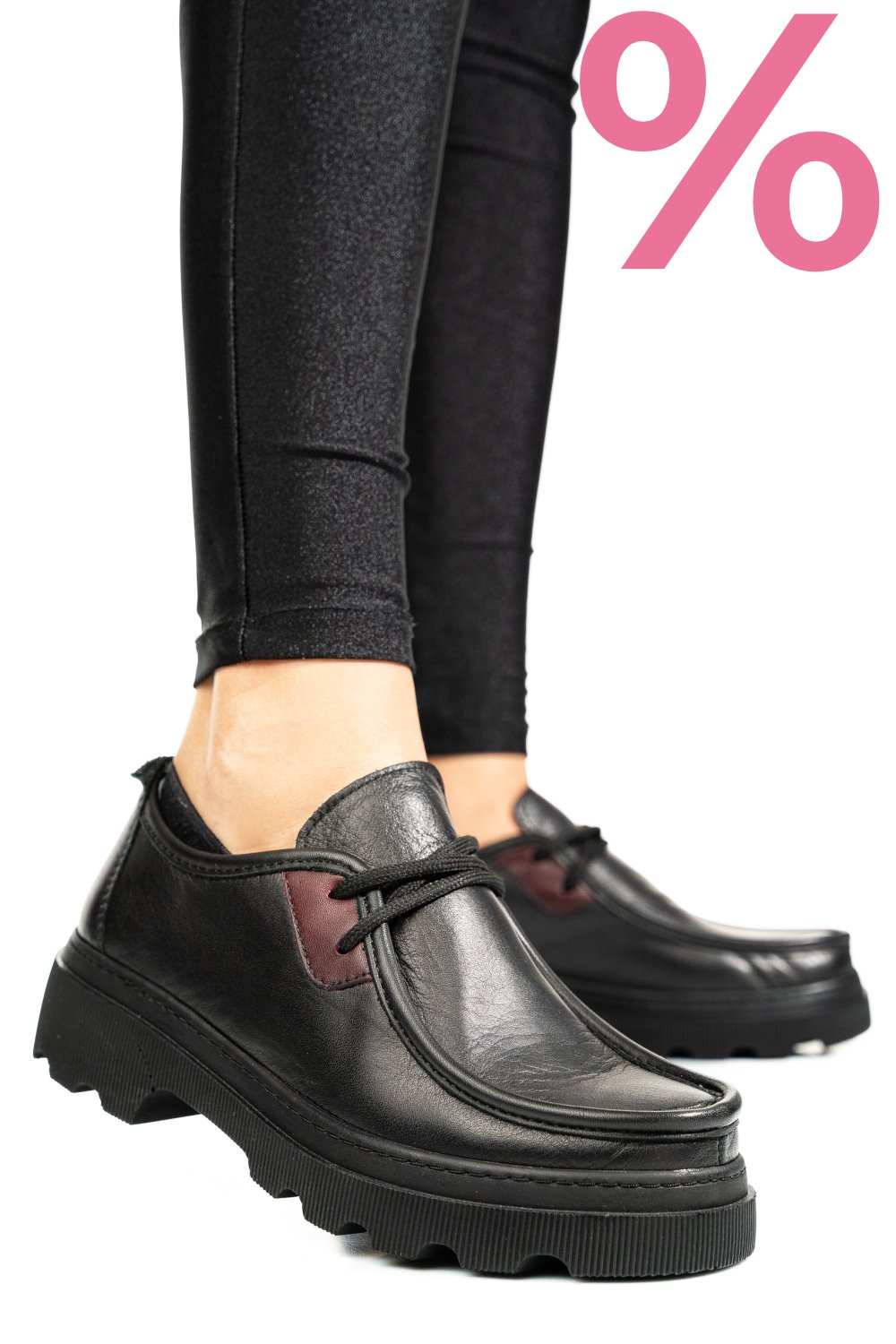 PANTOFI NEGRI PIELE NATURALA APCKD-9524