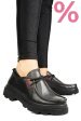 Pantofi negri piele naturala apckd-9524