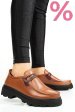 Pantofi maro piele naturala apckd-9524
